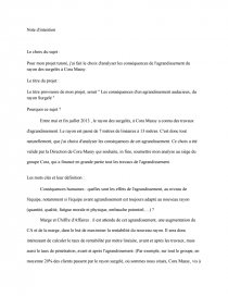 Note D Intention Projet Cora Rapports De Stage Tinalban