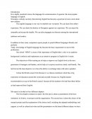 L'anglais (document en anglais)