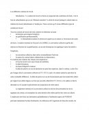 Le Contrat De Travail
