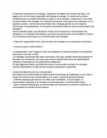 Relation Consommation Et Croissance Economique Dissertation Simo420