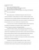 Développement durable, qu'est-ce?