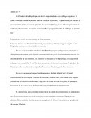 Election du Président de la République