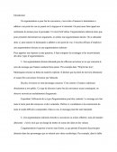 Dissertation Sur L'argumentation En Français