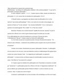 Commentaire sur la thèse de Russell : " La Valeur De La Philosophie Doit être Cherchée Dans Son Incertitude"