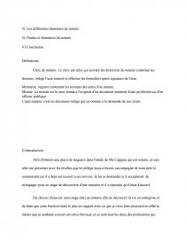 Rapport De Stage Notaire Note De Recherches Dissertation