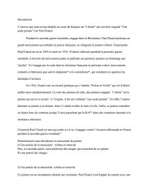Liberte Paul Eluard Analysis Liberte Paul Eluard Analysis