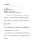 Dates Clés de l'Histoire de l'Argentine