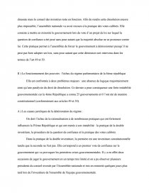 exemple d'une dissertation de droit constitutionnel