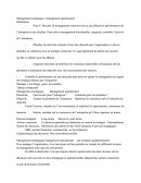 Management Stratégique/opérationnel