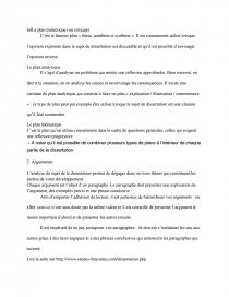 plan dialectique dissertation bac