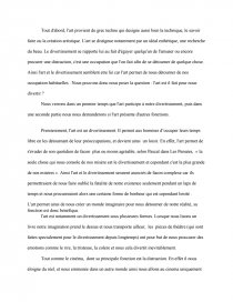 L Art Est Il Fait Pour Nous Divertir Recherche De Documents Sarah66180