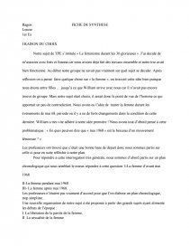 Exemple De Fiche De Synthèse Tpe Es