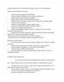 Questions Pour Entretien (oral EAF Théatre)