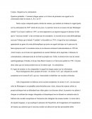 Corpus Sur La Colonisation: Comment chaque auteur a-t-il choisi de présenter son regard sur la colonisation dans les textes A, B, C et D ? : Montaigne, Césaire, Le Clézio, Voltaire