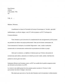 Lettre De Motivation Parcoursup Iut Tech De Co