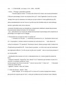 Étude de l'incipit du roman l'Etranger d'Albert Camus