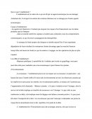 Qu'est-ce que l'endettement?
