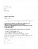 Lettre De Demande De Stage