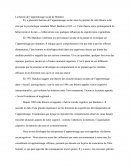 La Théorie De L'apprentissage