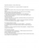 Plan De Lecture Analytique - La Peste - Description De La Ville D'Oran