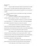 Un exemple du développement de l'écriture de dissertation