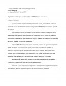 Lettre de motivation pour l'inscription à l'hôtel BTS et la restauration
