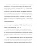 Analyse du texte: C'est du bon sens de René Descartes