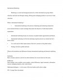 Marketing international