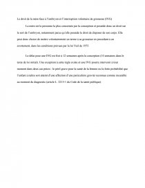 le statut juridique de l'embryon dissertation