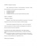 Management et Logistique