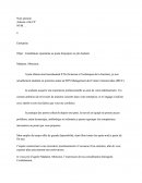 Lettre De Motivation Job étudiant