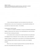 Projet Danse