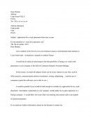 Lettre En Anglais Pour Une Demande De Stage