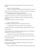 Présentation synthétique des droits et des engagements de chacune des parties au contrat de partenariat