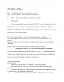 Administration fiscale : organisation et missions et Le contrôle fiscal : étude approfondie des procédures.