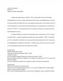 Analyse De Pratique portant sur Mme E, 42 ans, entrée dans le service de chirurgie orthopédique pour la prise en charge d'une aponévrotomie suite à une rhabdomyolyse au niveau de la face antérieur du mollet droit et du creux poplitée du genou droit