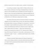 La nécessité de protéger la langue française de la langue, de la pensée, de la politique et d'une économie unique