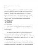 Analyse Littéraire d'une pièce de théâtre Le Jeux de l'amour et du hasard de Marivaux