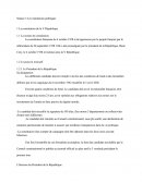 La constitution de la V République