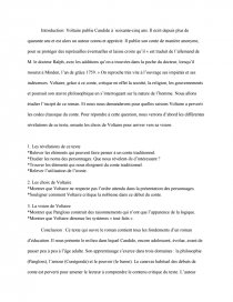 La Nature Du Roman Candide De Voltaire Fiche De Lecture Poupeerusse