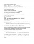 Organisation déplacement