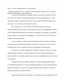 Le Conseil Constitutionnel