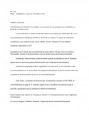 Lettre De Candidature