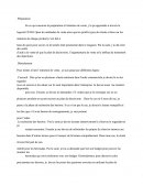 La préparation à l'entretien de vente.