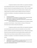 Recherche : L'OMC et l'impact de l'adhésion à l'OMC au Vietnam