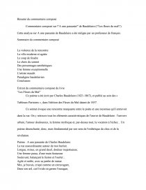 √ Les Fleurs Du Mal A Une Passante Analyse | Mon Blog  