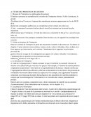 Étude des processus de gestion