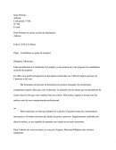 Méthodologie pour une candidature à un poste