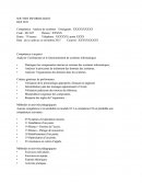 Plan De Module DEP Analyse De Systèmes Informatique. IFP-102