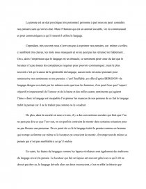 Le Langage Trahit Il La Pensee Dissertation Myriamb